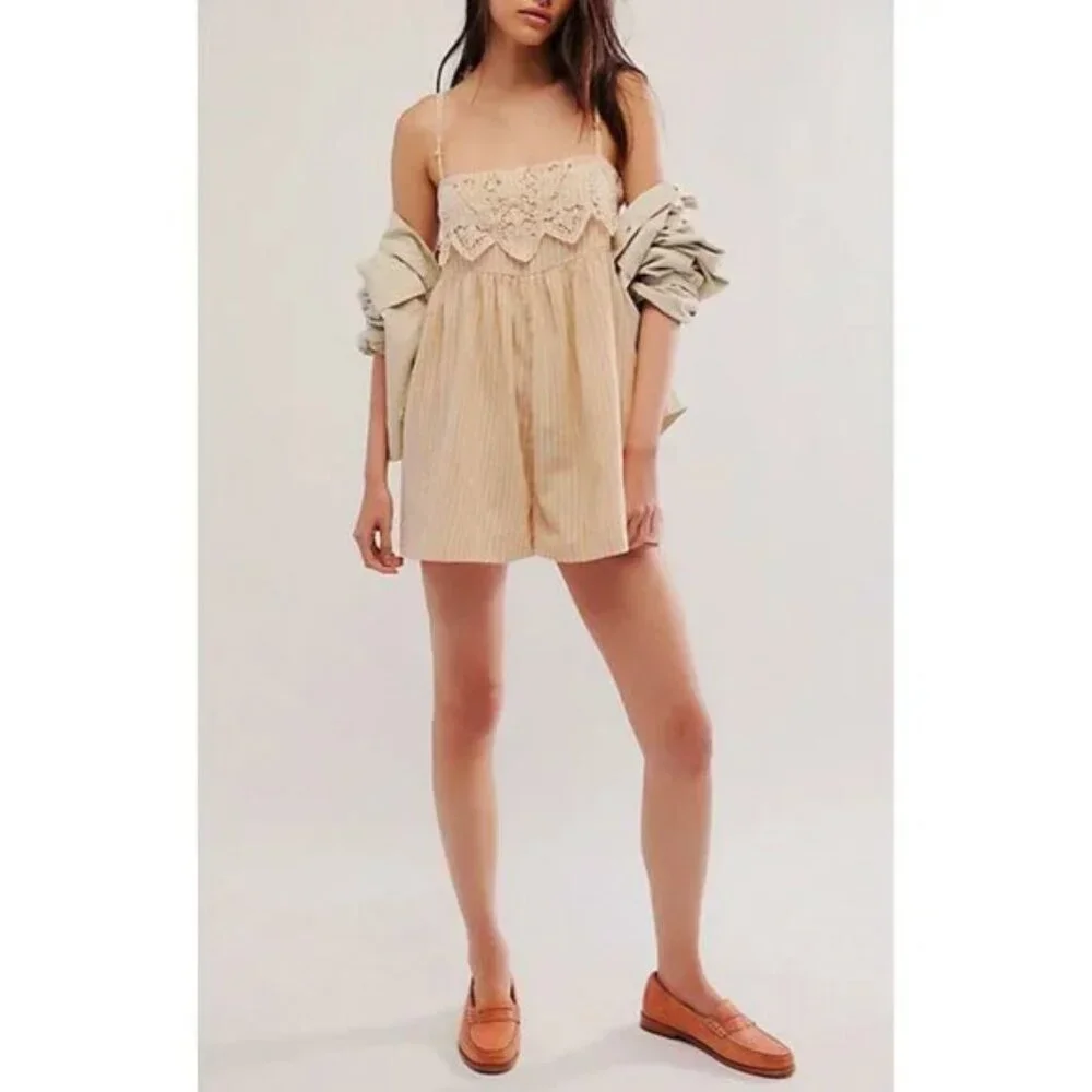 001 Free People Collina Romper NWOT Size Small